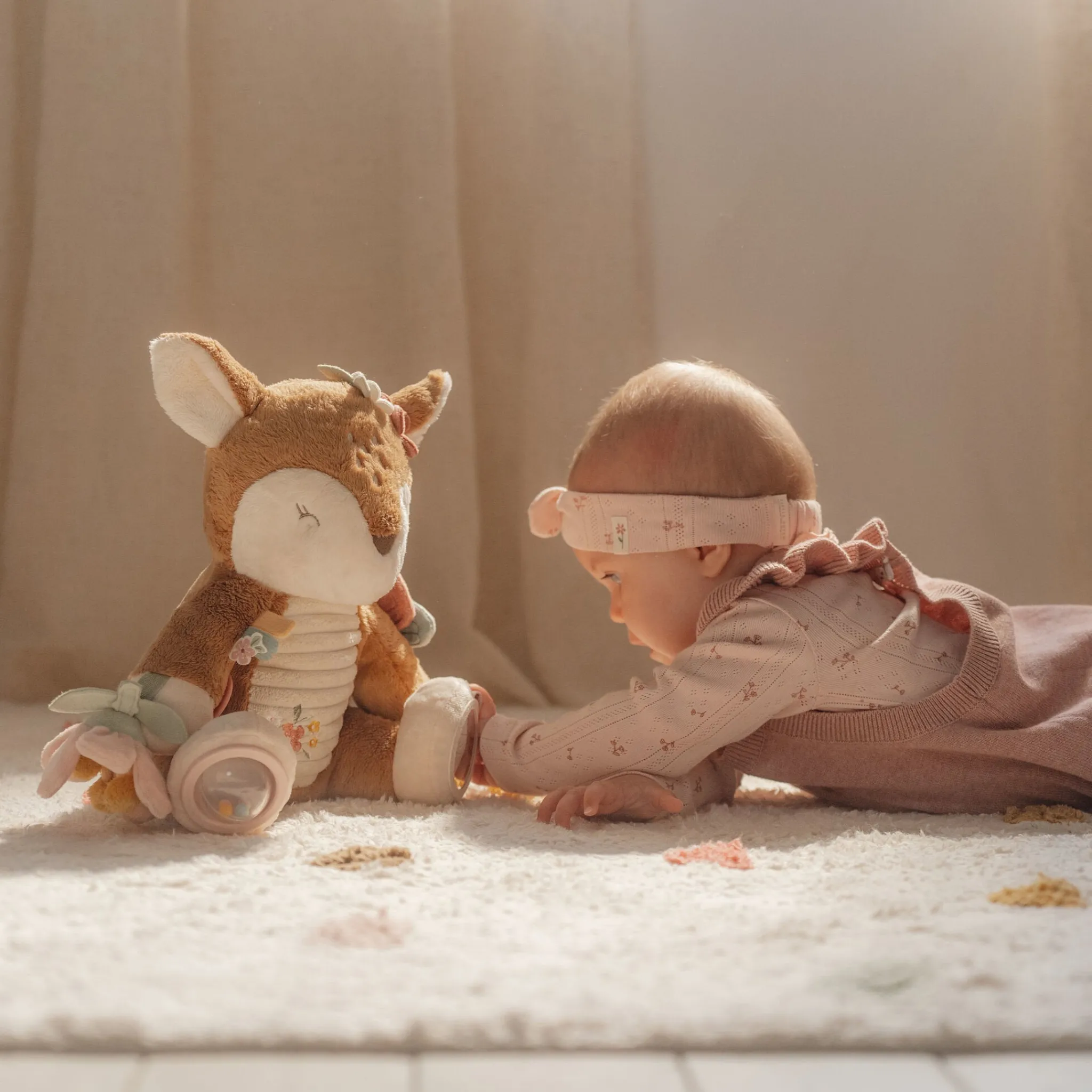 Little Dutch Activity Cuddle Deer - Pink - Fairy Garden