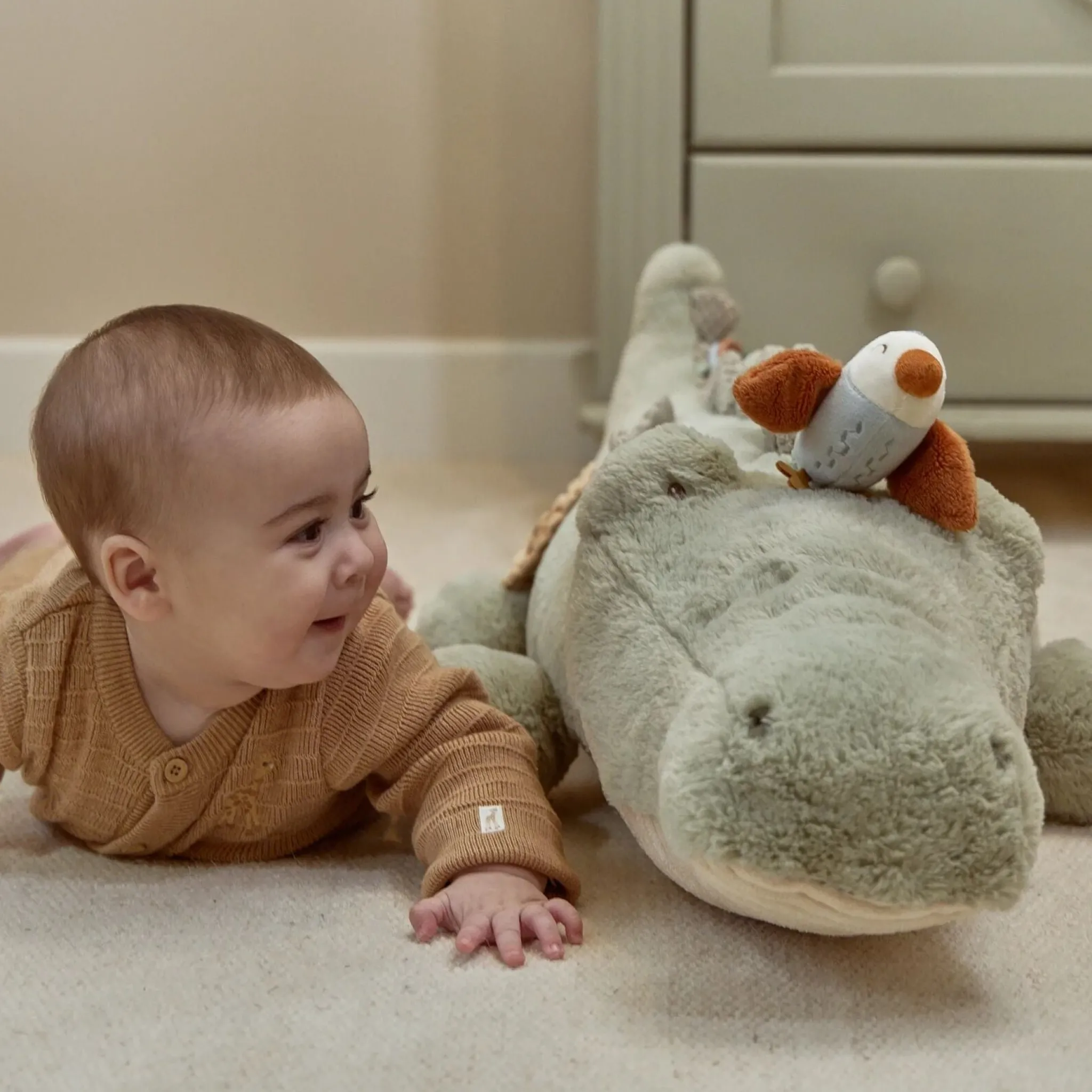 Little Dutch Activity cuddly toy Crocodile XL - Green Outlet