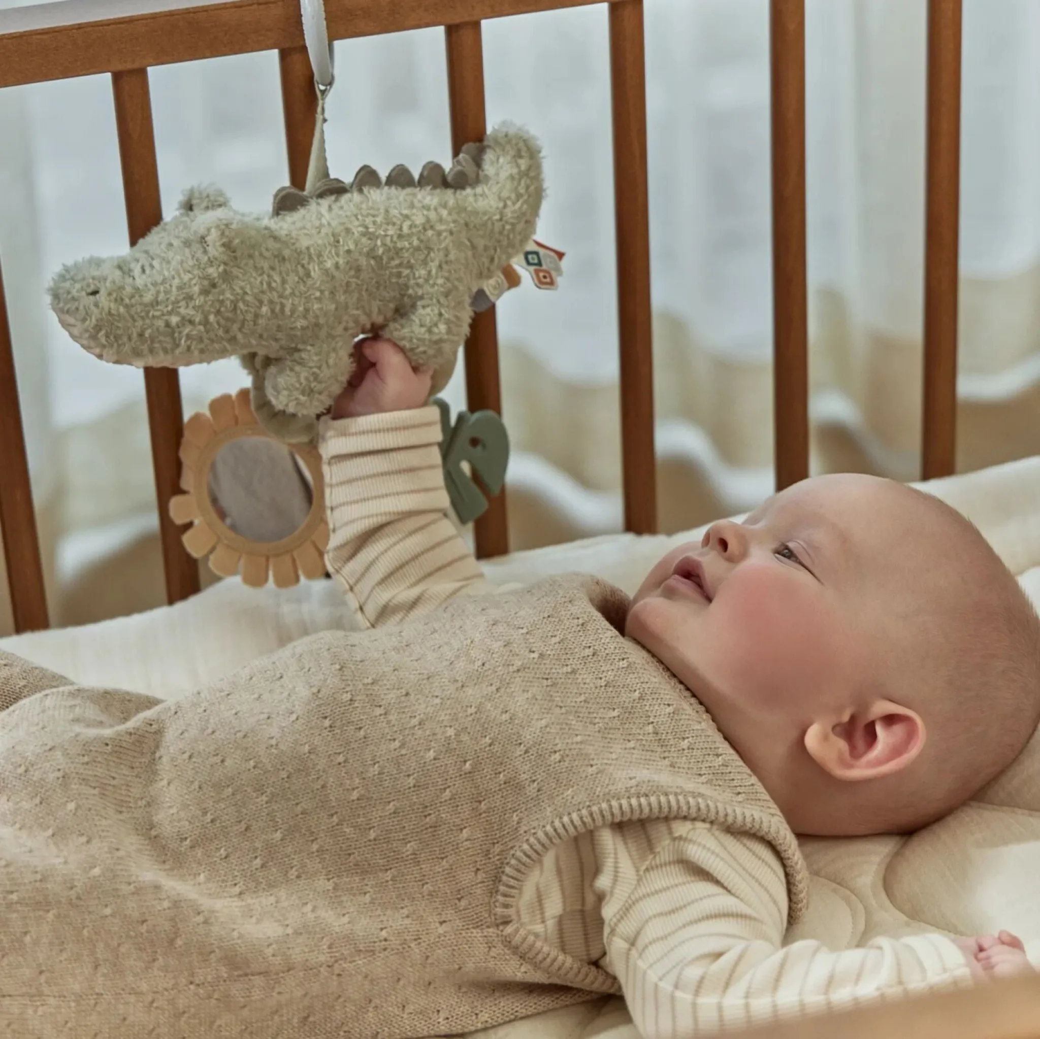Little Dutch Activity hanger Crocodile - Green Outlet