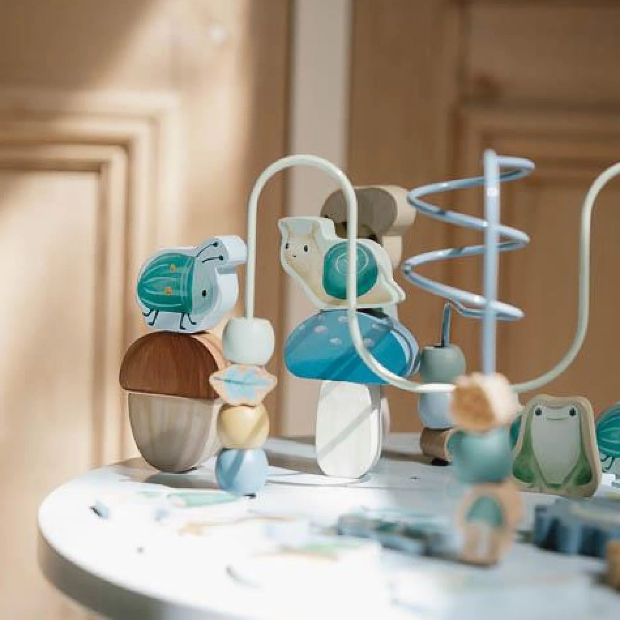 Little Dutch Activity table - Blue - Forest Friends Best