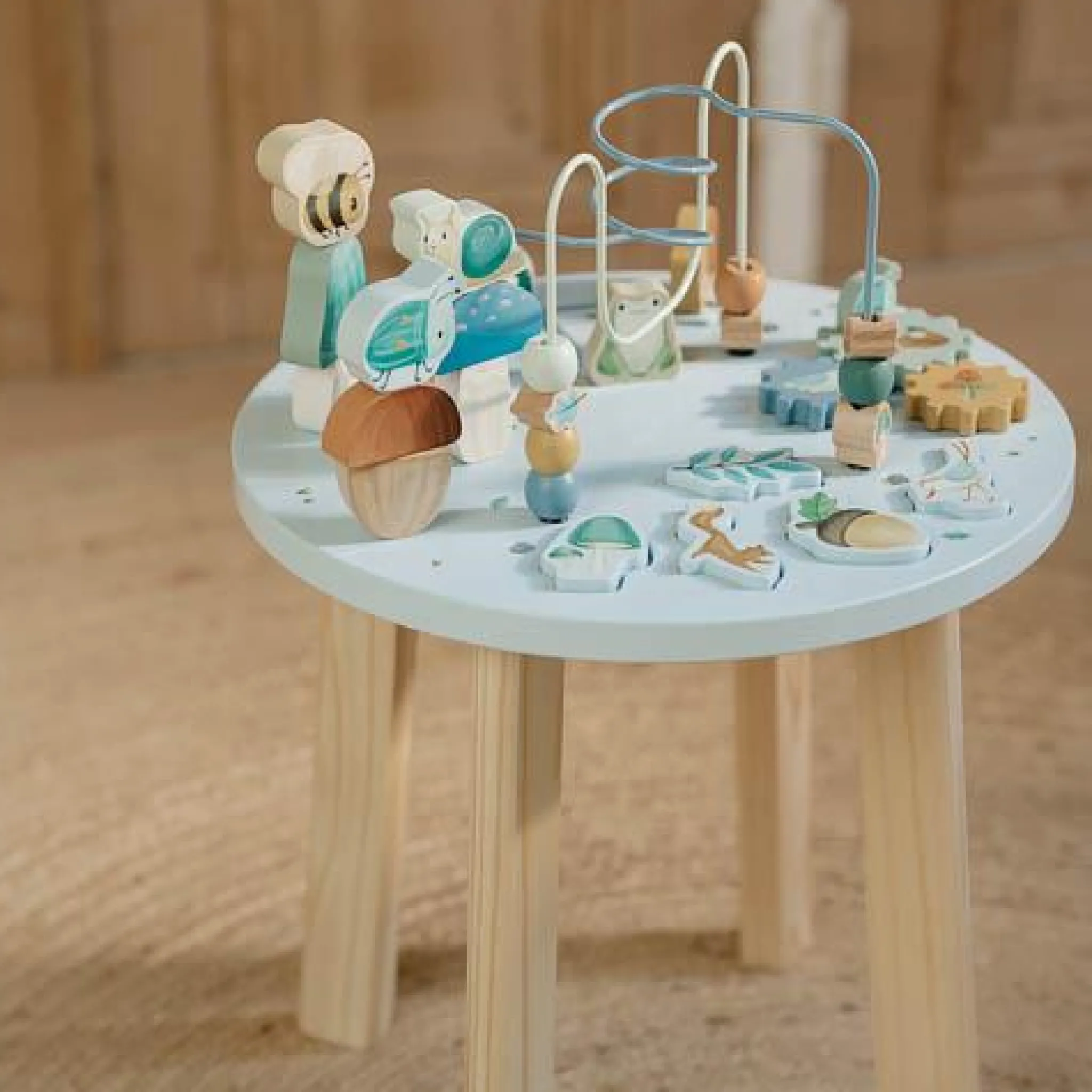 Little Dutch Activity table - Blue - Forest Friends Best