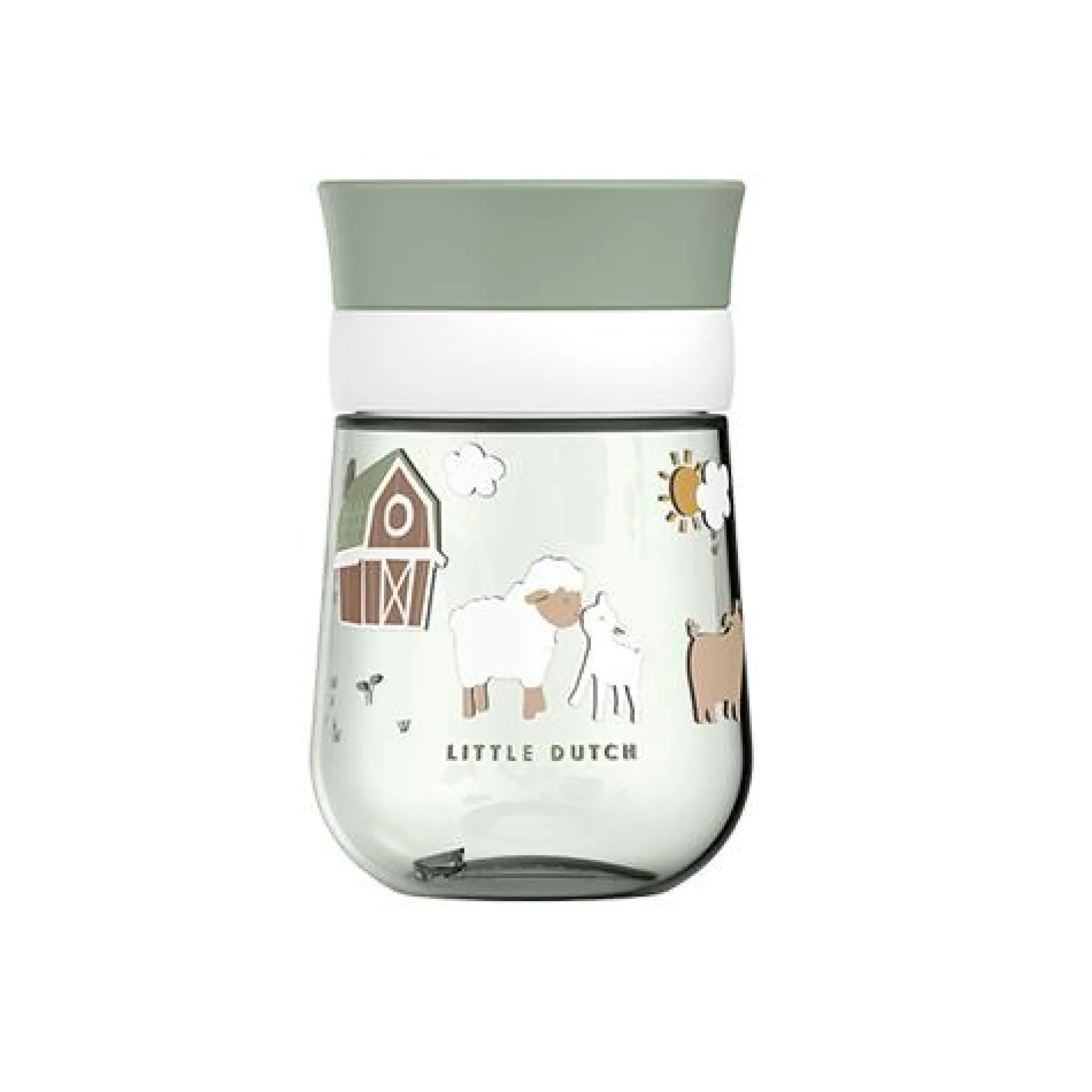 Little Dutch Anti-leak cup - Green - Little Farm Online