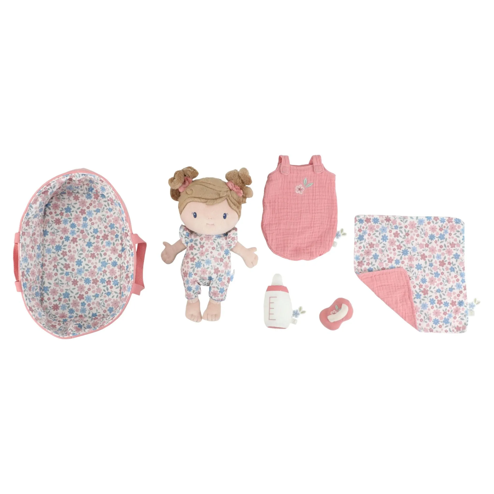 Little Dutch Baby doll in basket Rosa GRS Discount