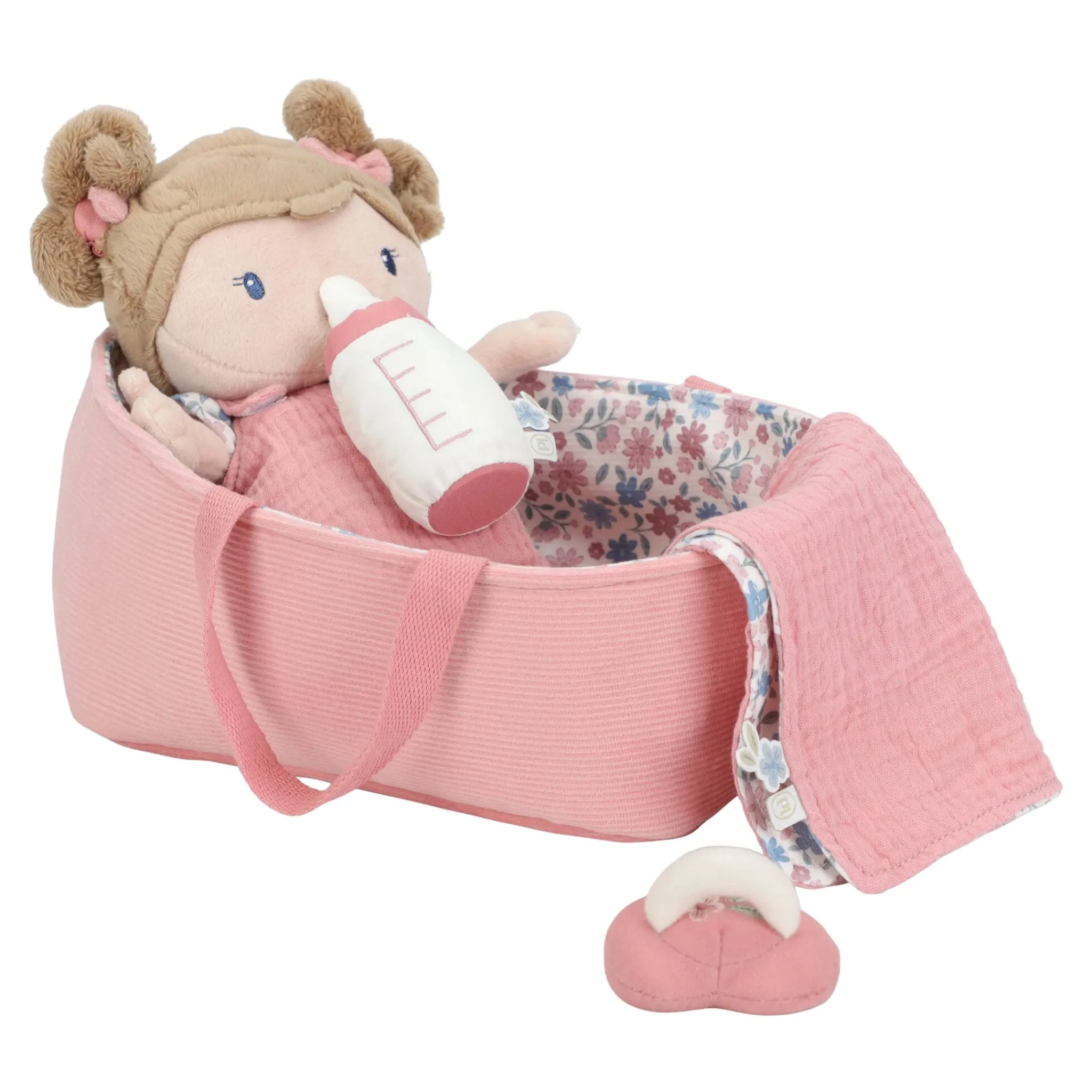Little Dutch Baby doll in basket Rosa GRS Discount