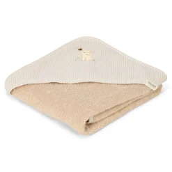 Little Dutch Bath cape - Beige - 75 x 75 - Newborn Naturals - Baby Bunny Outlet