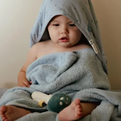 Little Dutch Bath cape - Blue - 100 x 100 - Essentials New