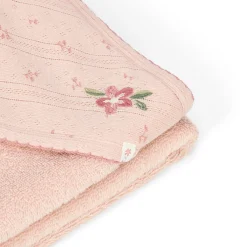 Little Dutch Bath cape - Pink - 75 x 75 - Essentials