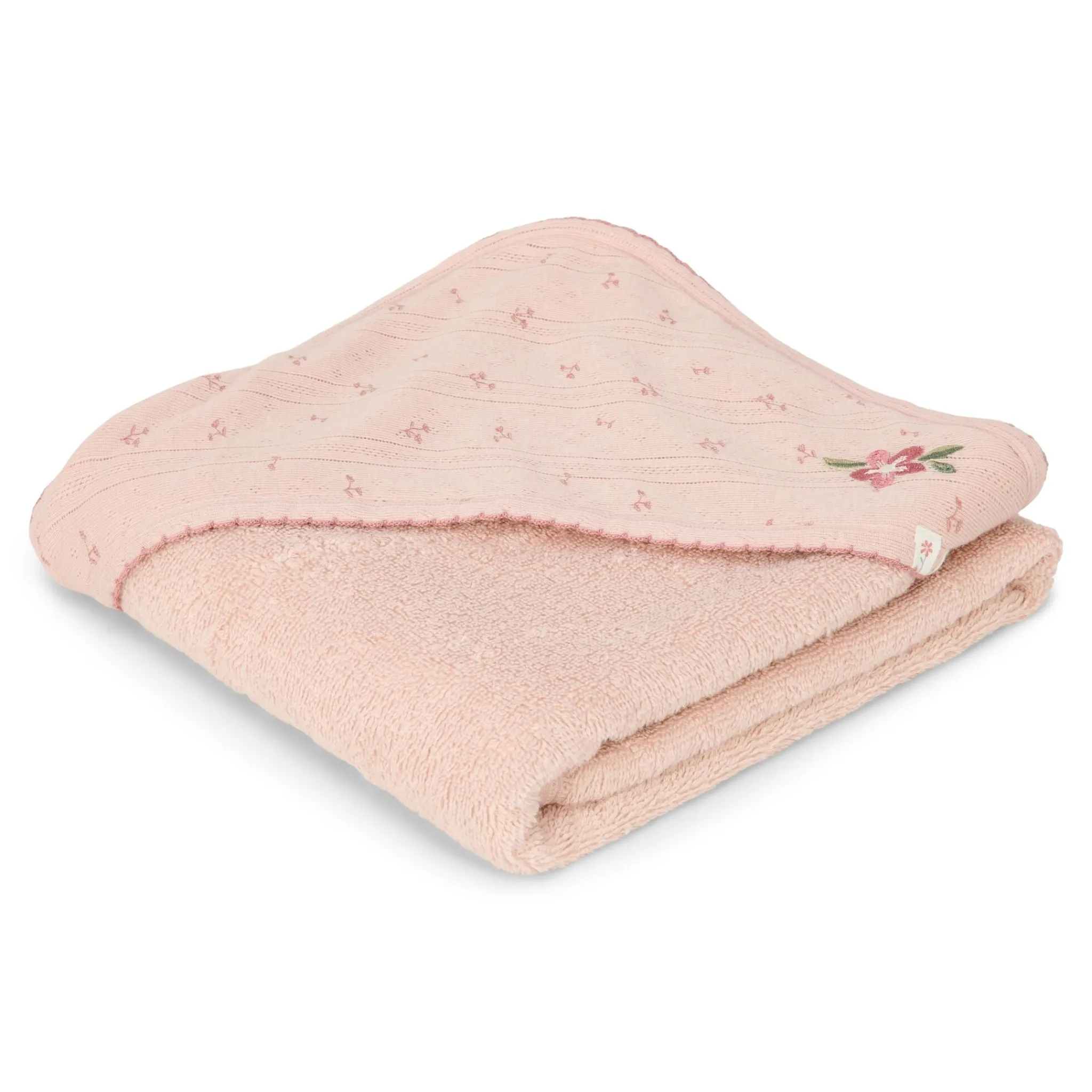 Little Dutch Bath cape - Pink - 75 x 75 - Essentials