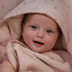 Little Dutch Bath cape - Pink - 100 x 100 - Essentials Outlet