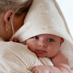 Little Dutch Bath cape - White - 75 x 75 - Newborn Naturals - Little Goose Discount
