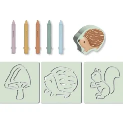 Little Dutch Bath crayons - Multicolored - Forest Friends Discount