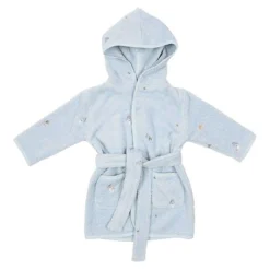 Little Dutch B2C Bathrobe - Blue - Forest Friends Clearance