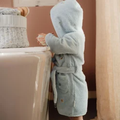Little Dutch B2C Bathrobe - Blue - Forest Friends Clearance