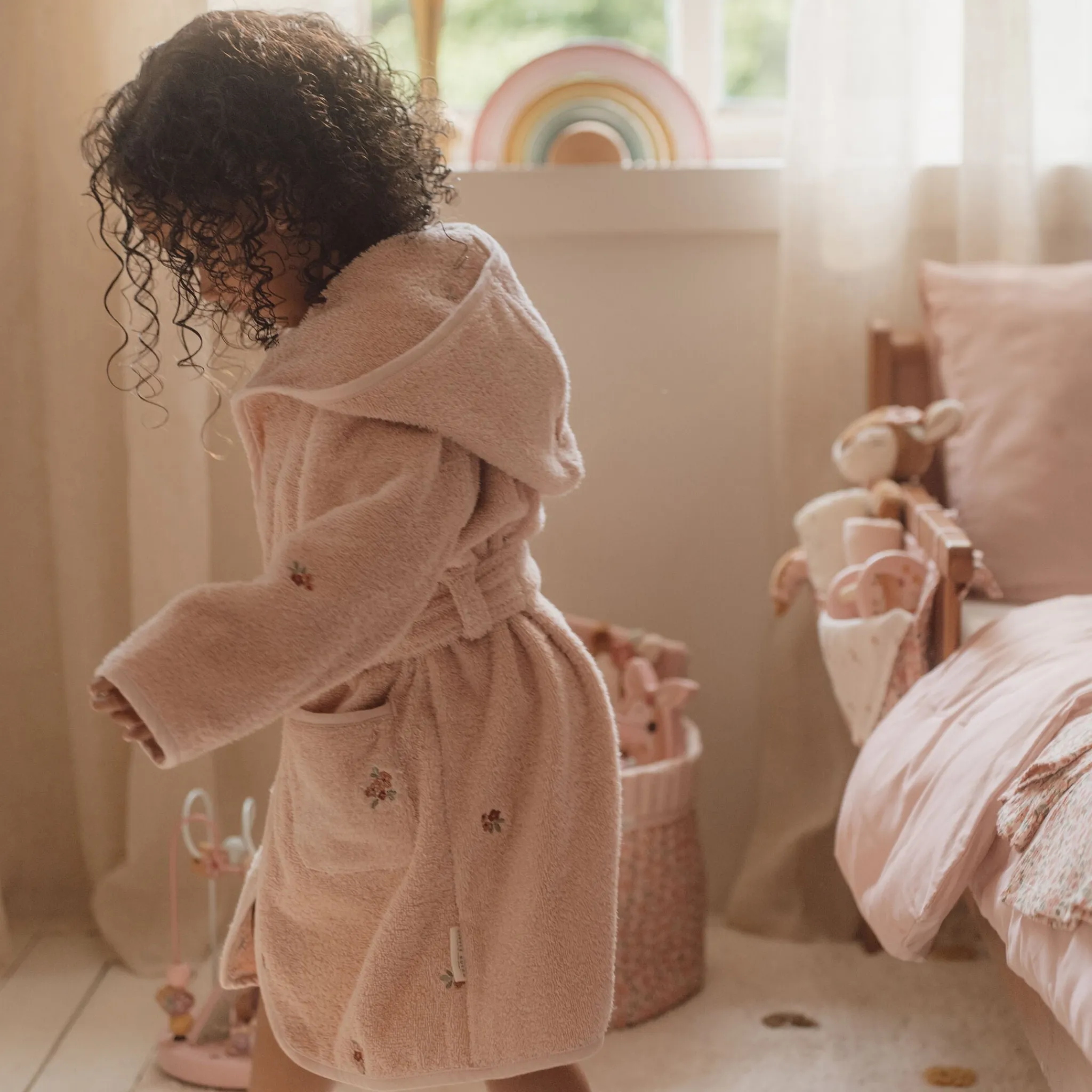Little Dutch B2C Bathrobe - Pink - Fairy Garden Outlet