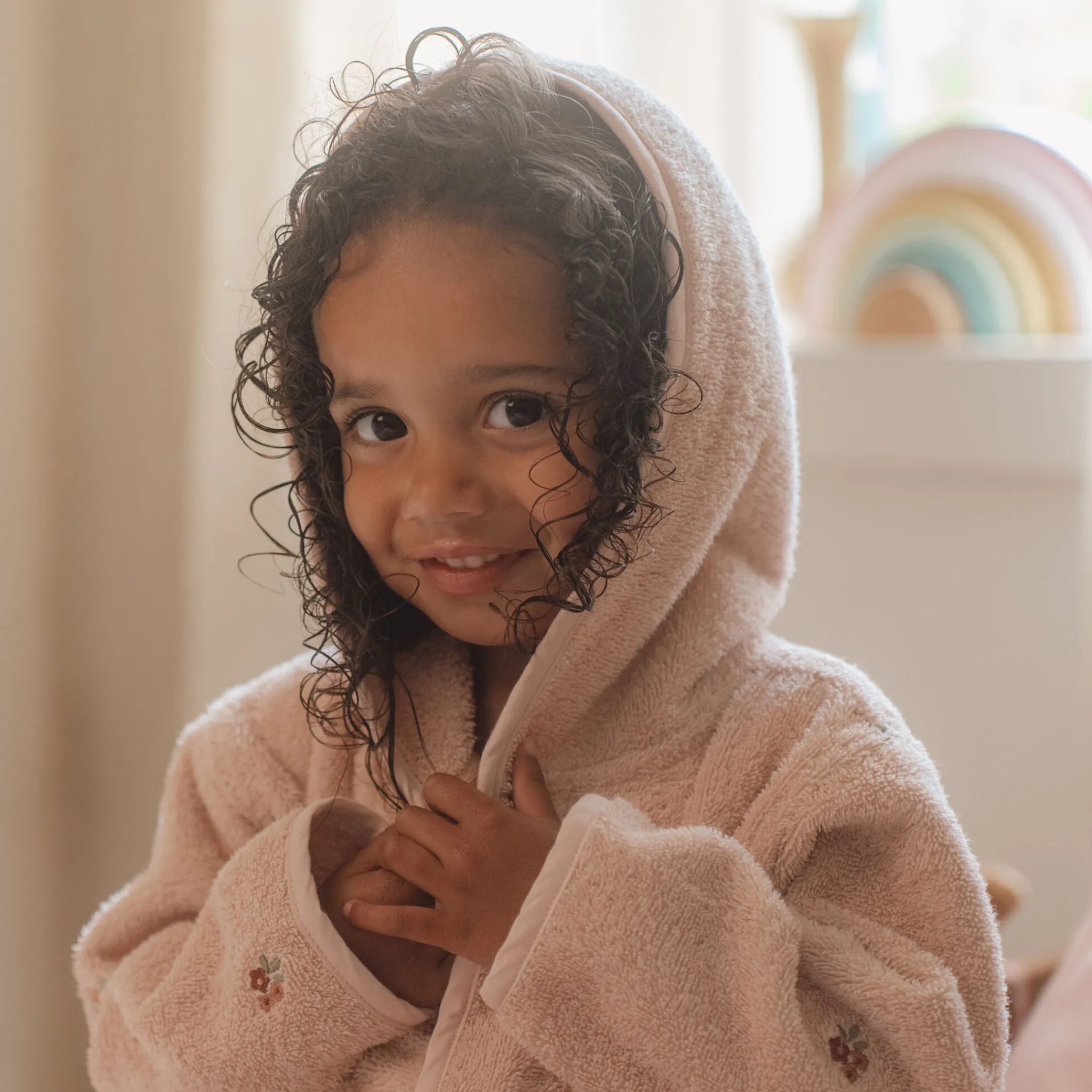 Little Dutch B2C Bathrobe - Pink - Fairy Garden Outlet