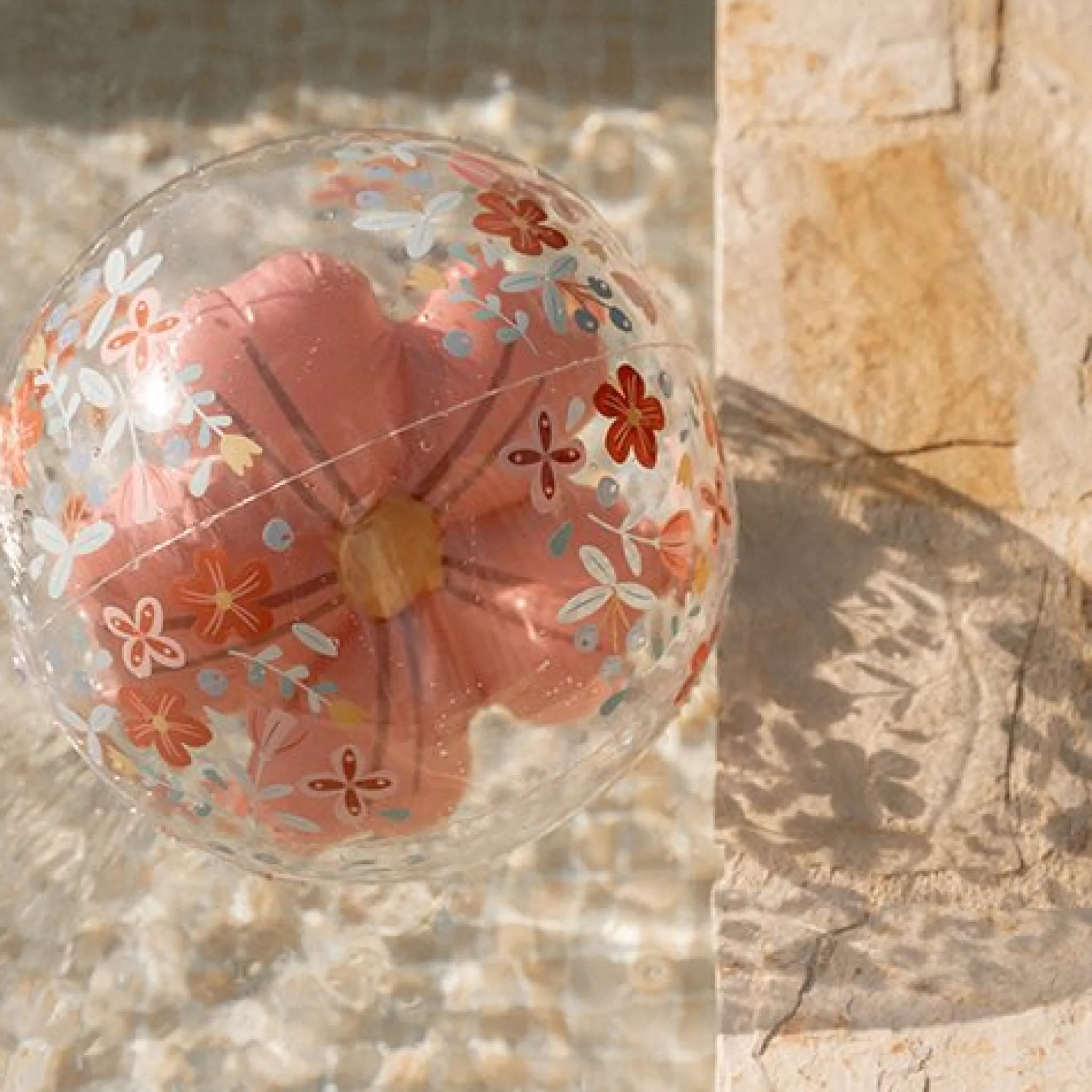 Little Dutch Beach Ball 3D Figure Pink Flowers Discount