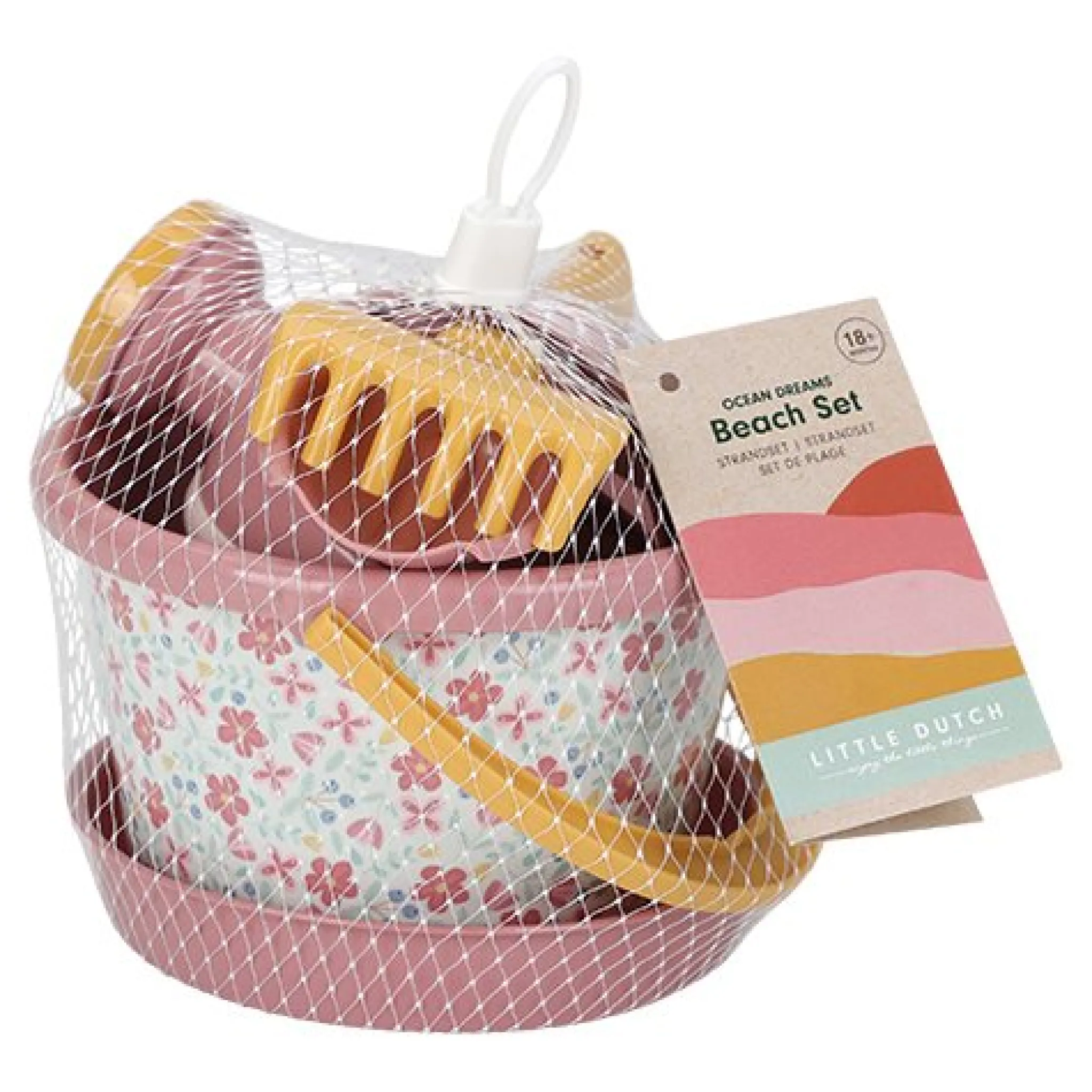 Little Dutch Beach set Pink Flowers Set of 5 Clearance