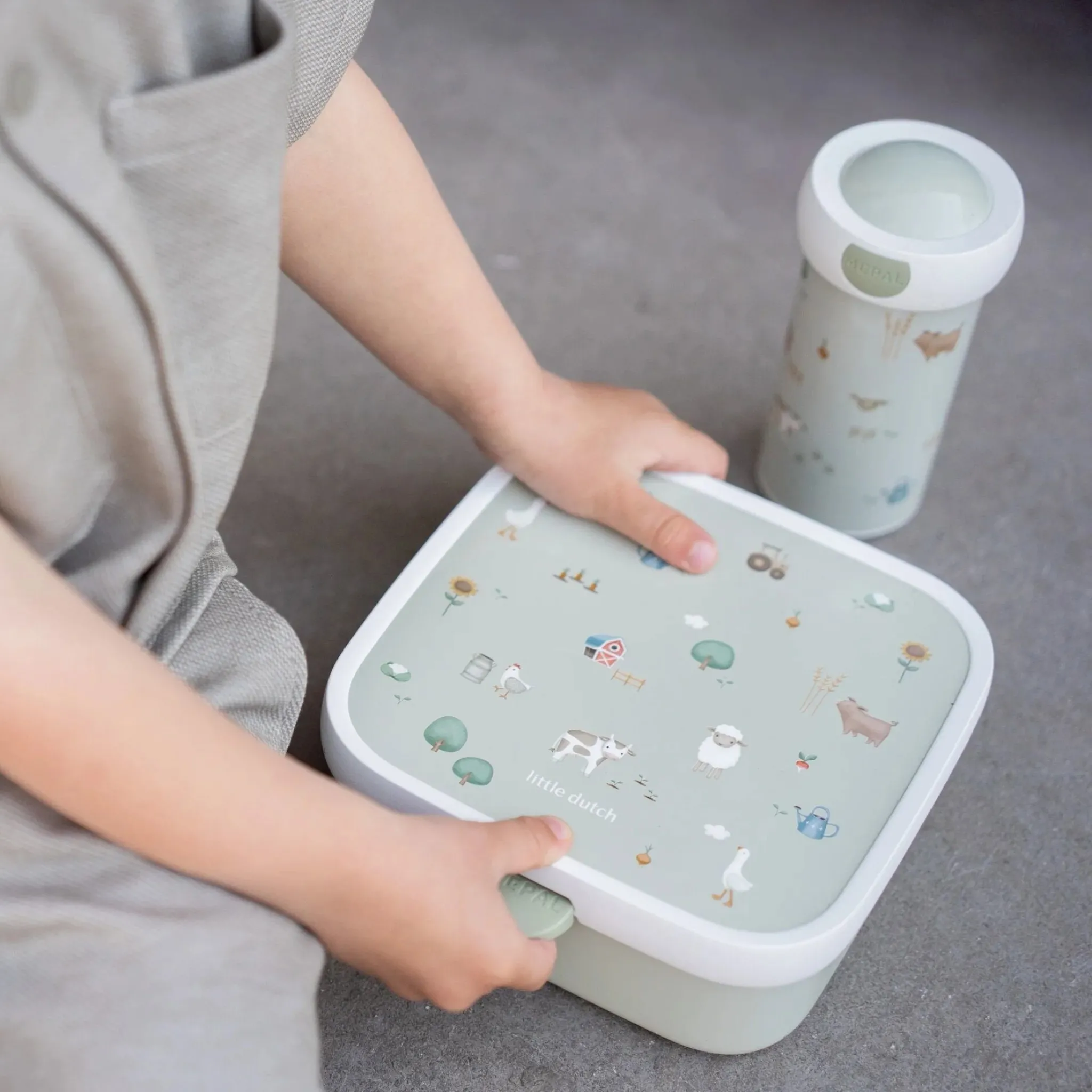 Little Dutch Bento lunchbox large Little Farm New