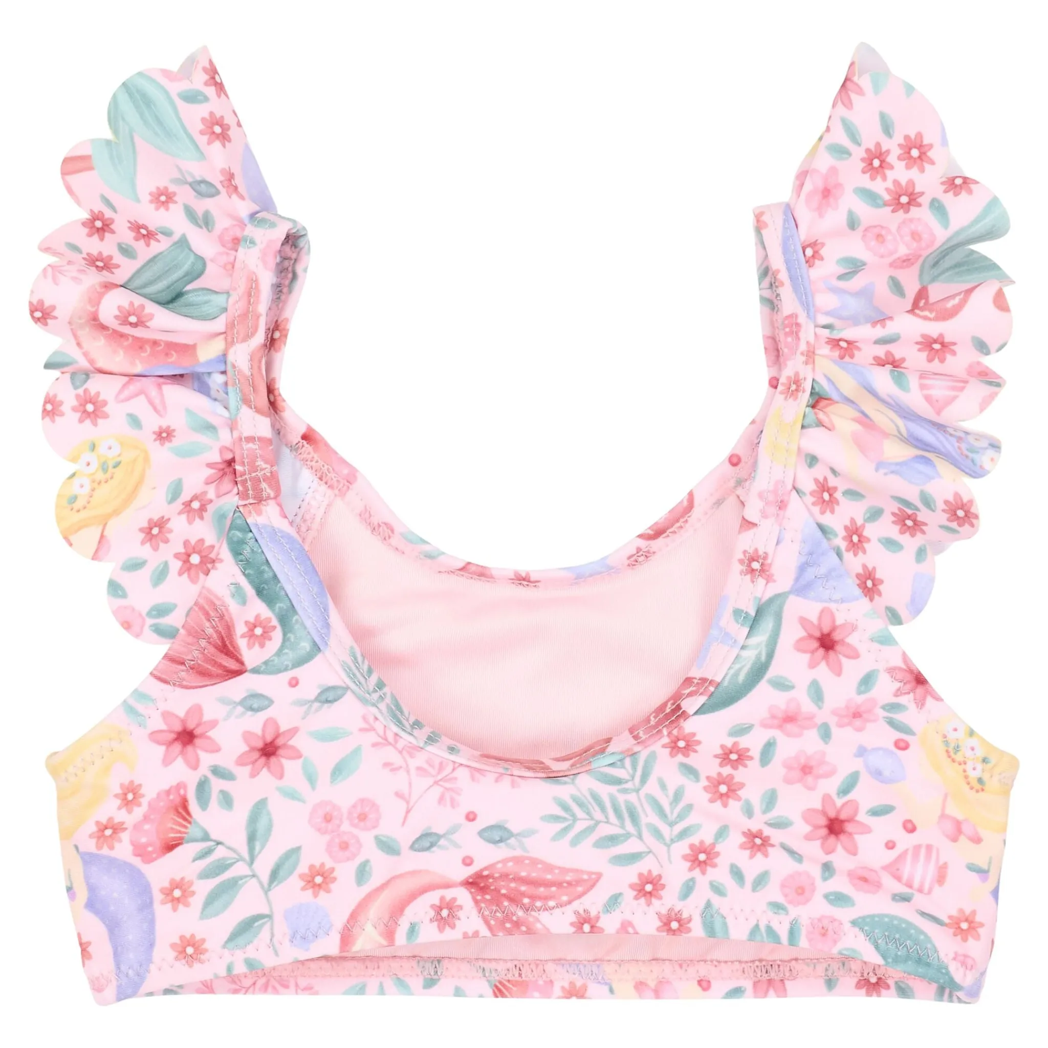 Little Dutch Bikini - Pink - Mermaid print New