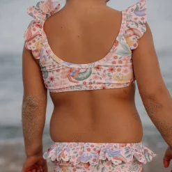 Little Dutch Bikini - Pink - Mermaid print New