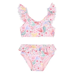 Little Dutch Bikini - Pink - Mermaid print New
