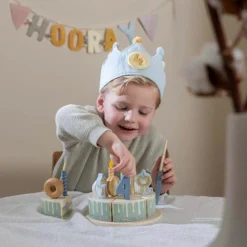 Little Dutch Birthday crown - blue Clearance