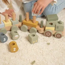 Little Dutch Block train tractor Little Farm Discount