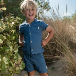 Little Dutch Blouse - Short sleeve - Blue Best