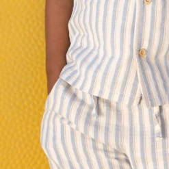 Little Dutch Blouse - Short sleeve - Multi Stripe New