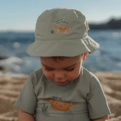 Little Dutch Bucket hat - Green - Ocean Surf Stripes