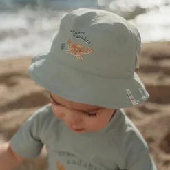 Little Dutch Bucket hat - Green - Ocean Surf Stripes
