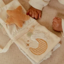 Little Dutch Buggy booklet - White - Newborn Naturals
