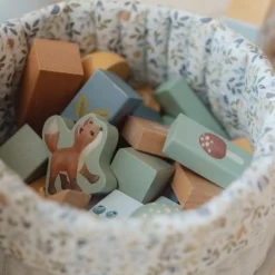 Little Dutch Building blocks - Blue - Forest Friends Hot