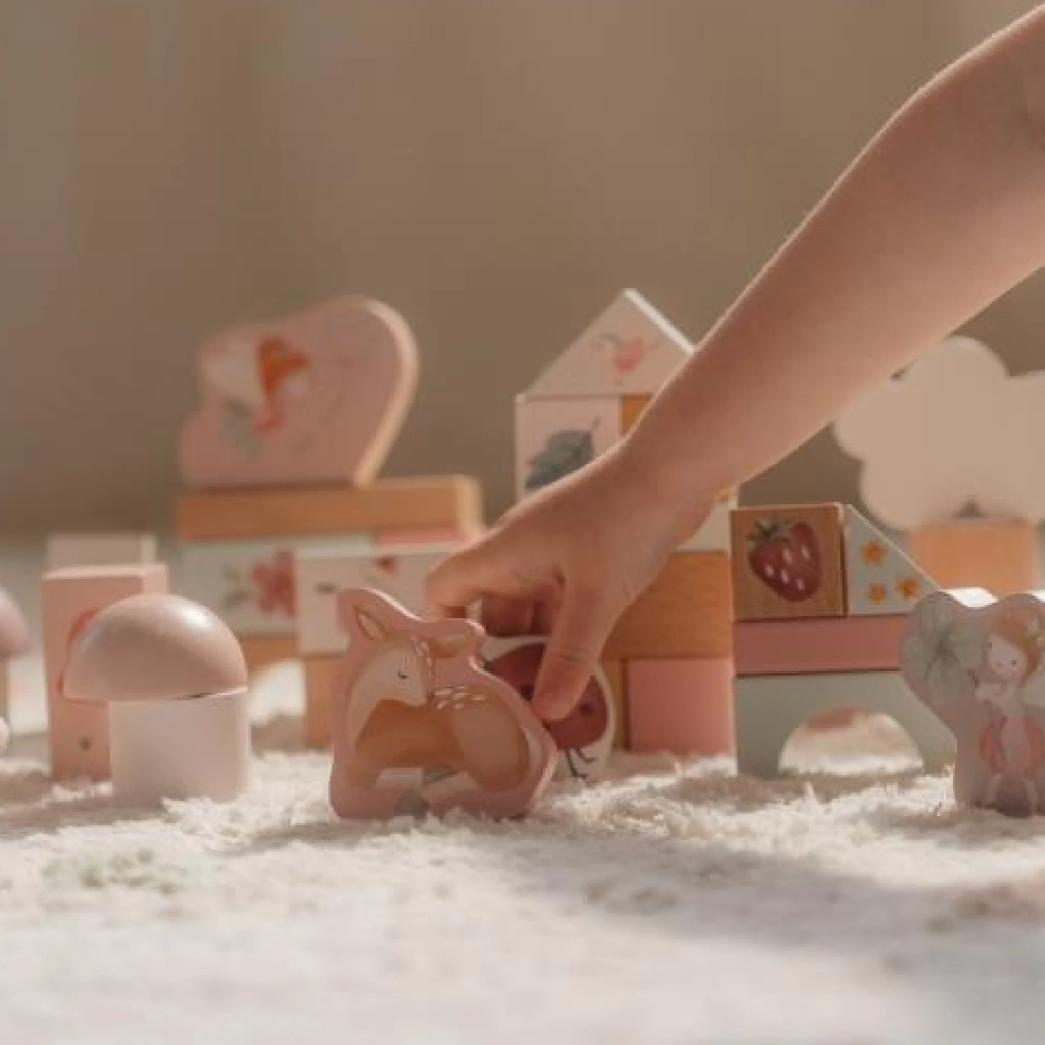 Little Dutch Building Blocks - Pink - Fairy Garden Hot