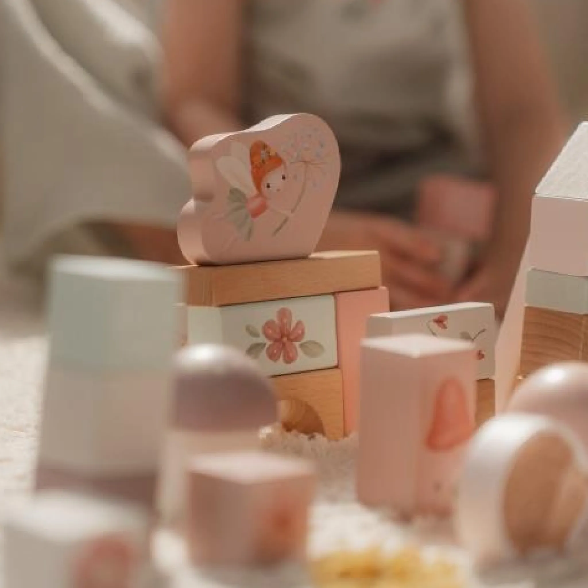 Little Dutch Building Blocks - Pink - Fairy Garden Hot