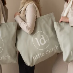 Little Dutch Canvas shopper - Green Outlet