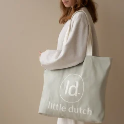 Little Dutch Canvas shopper - Green Outlet
