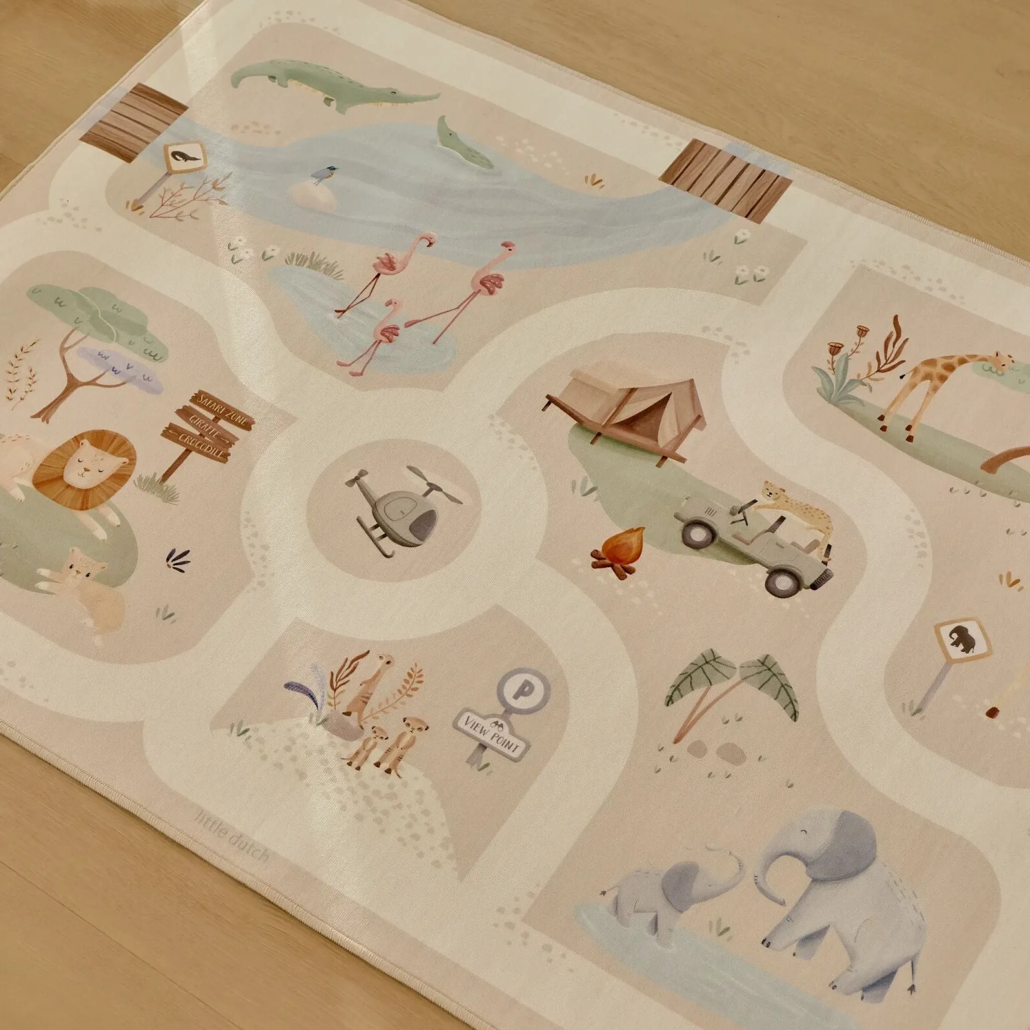 Little Dutch Car play mat Safari - Beige Hot