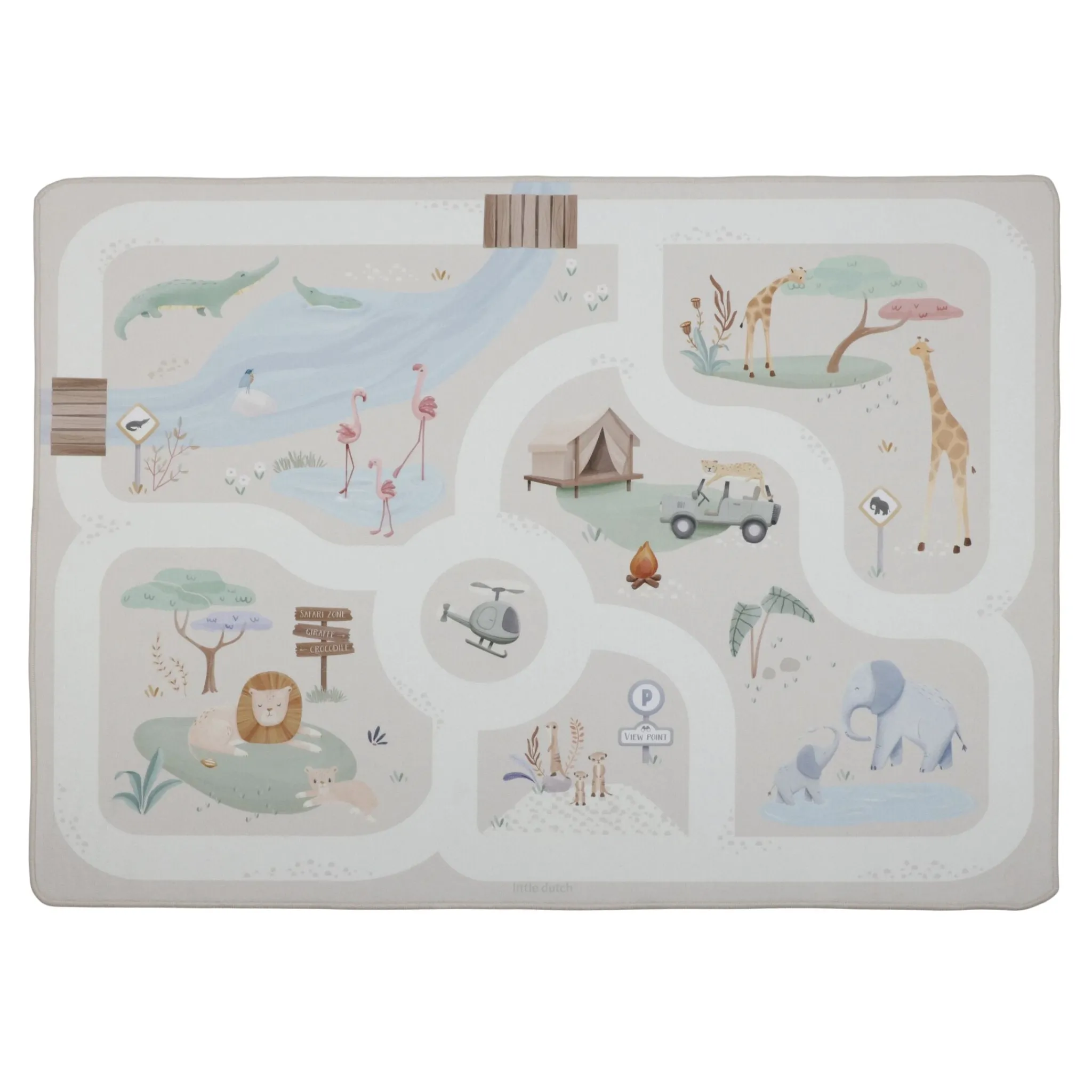 Little Dutch Car play mat Safari - Beige Hot