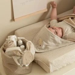 Little Dutch Changing pad cover - Beige - Essentials Online