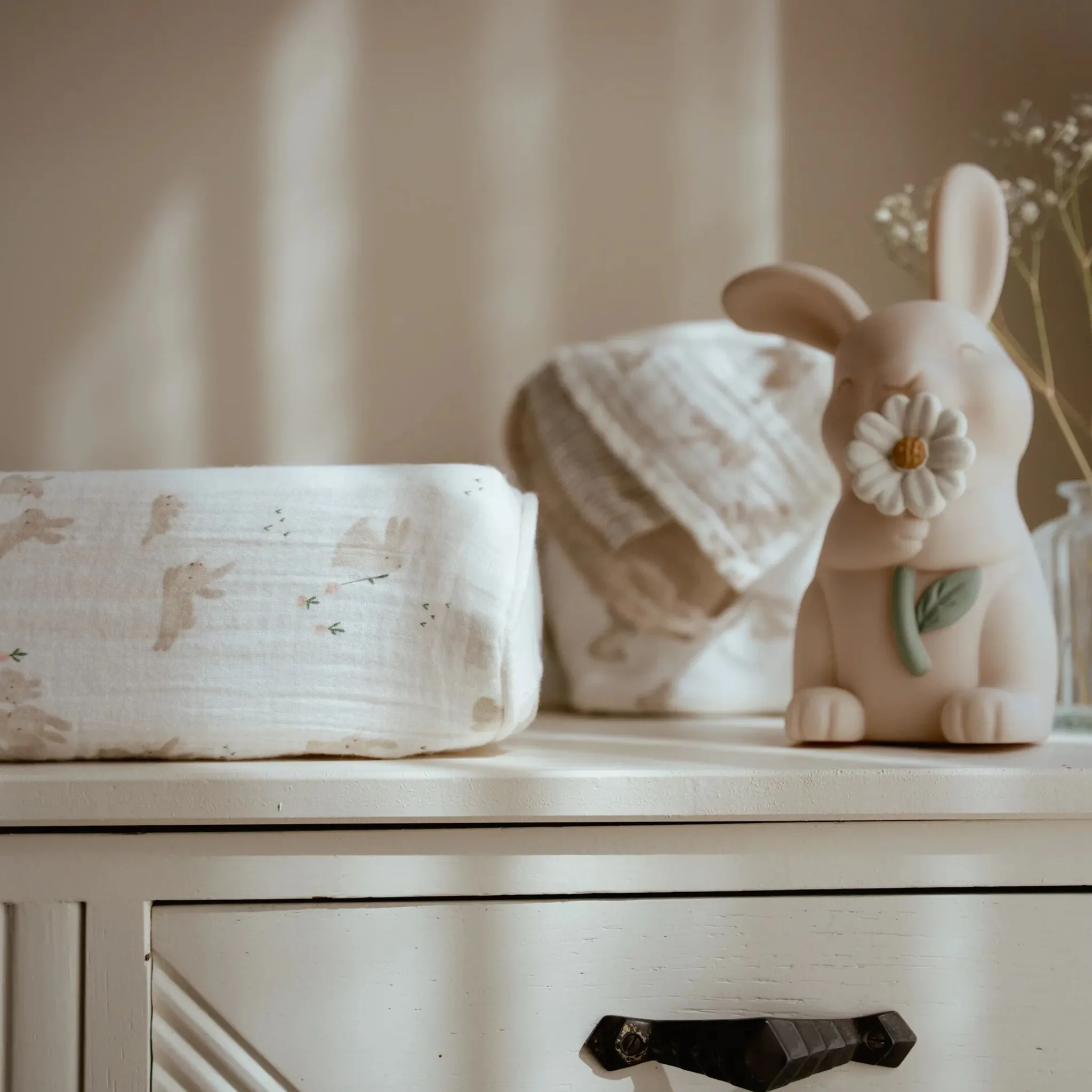 Little Dutch Changing pad cover - White - Newborn Naturals - Baby Bunny Online