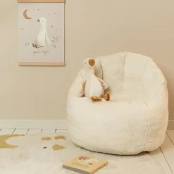 Little Dutch Children's Armchair Teddy - White