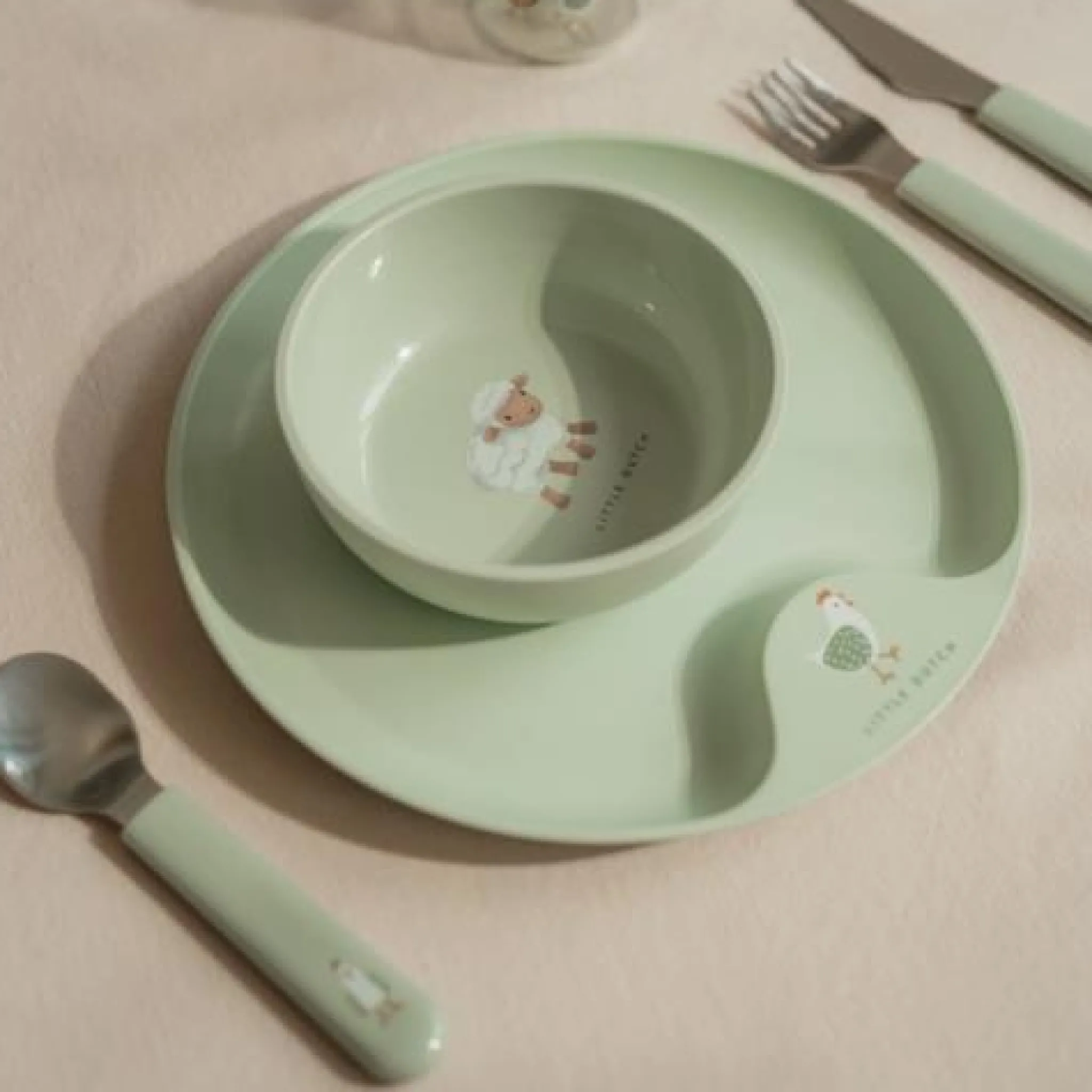 Little Dutch Children's cutlery set - Green - Little Farm New