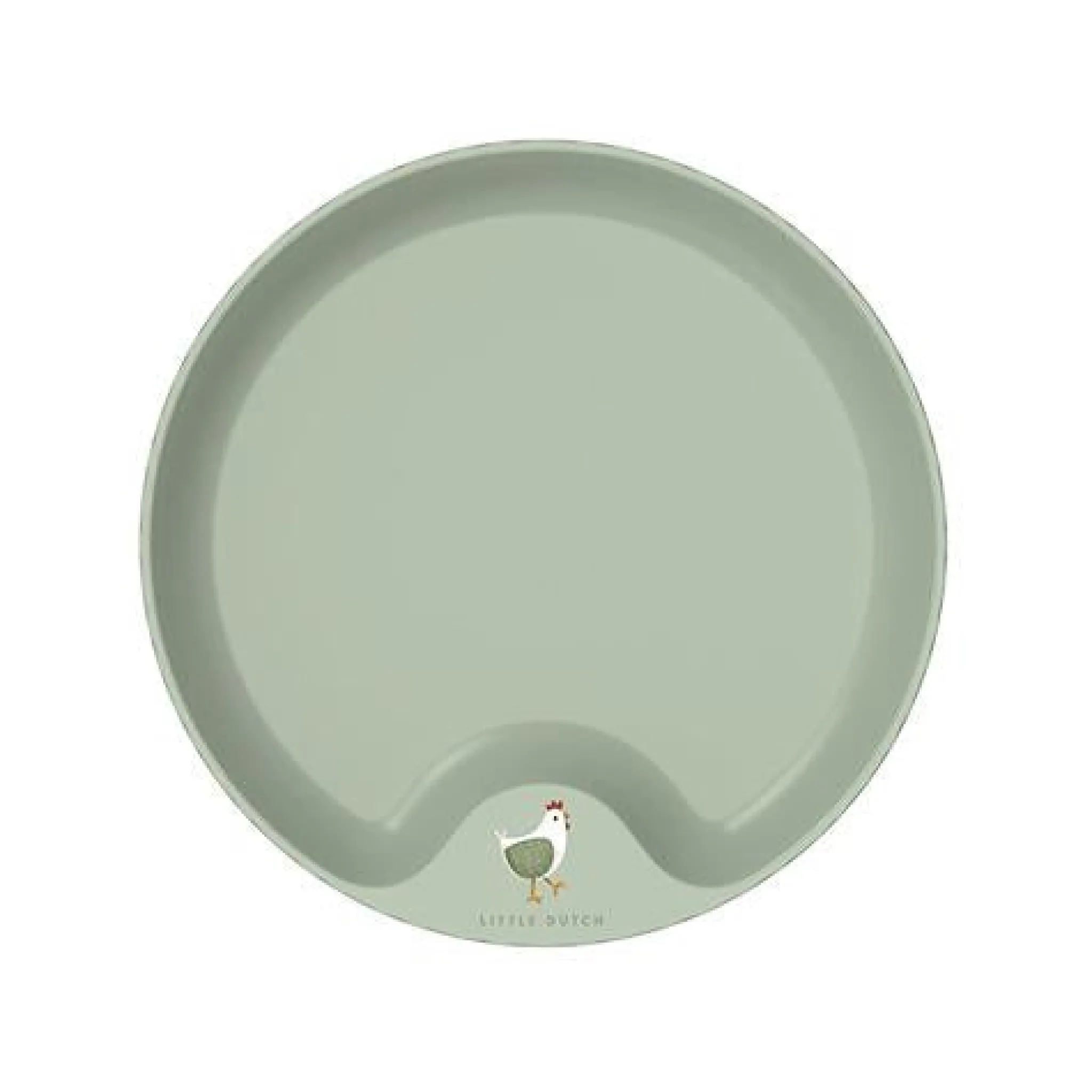 Little Dutch Children's plate - Green - Little Farm Clearance