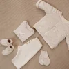 Little Dutch Crab mittens - Beige - Size one size - Newborn Naturals - Little Goose Outlet