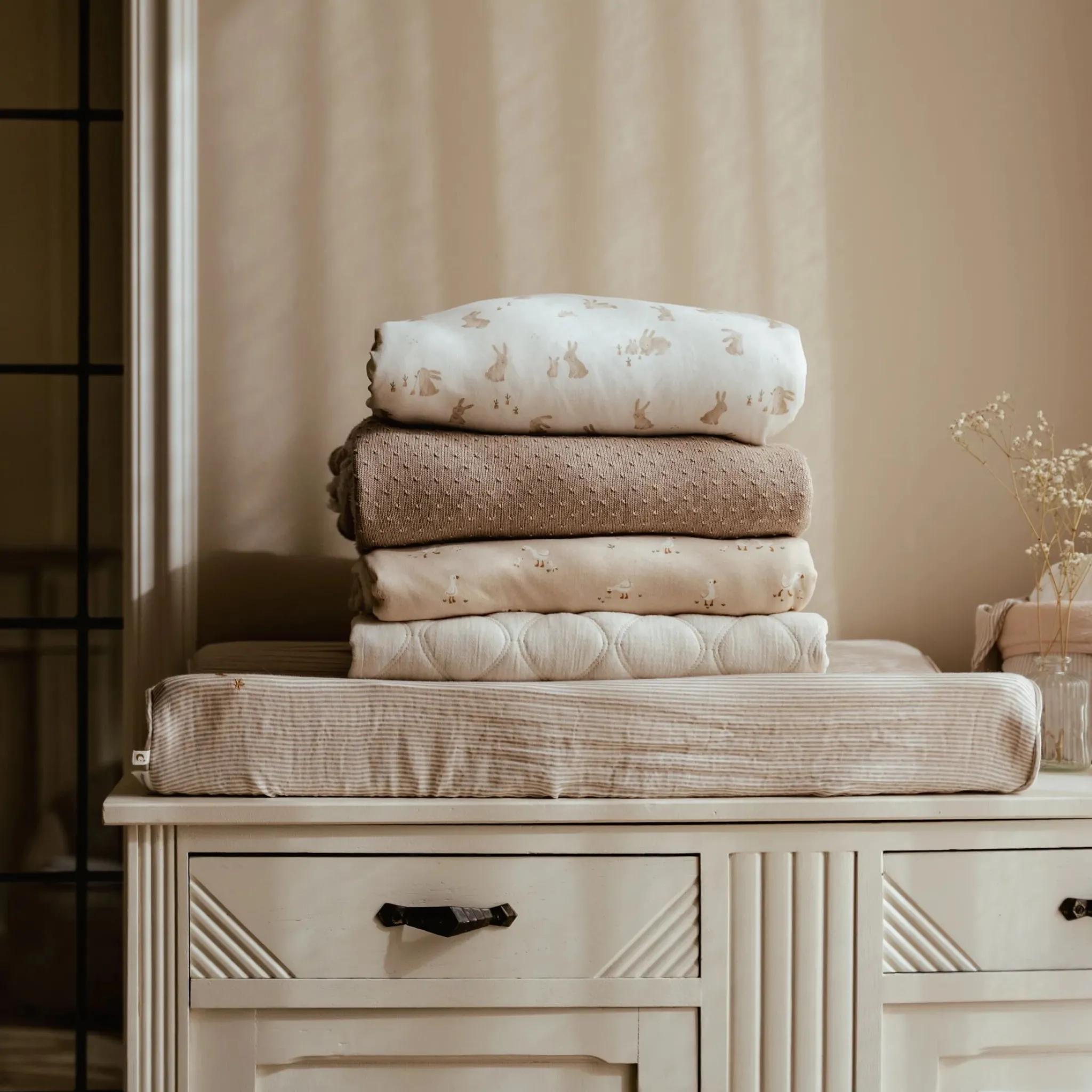 Little Dutch Cradle blanket - Beige - Essentials New