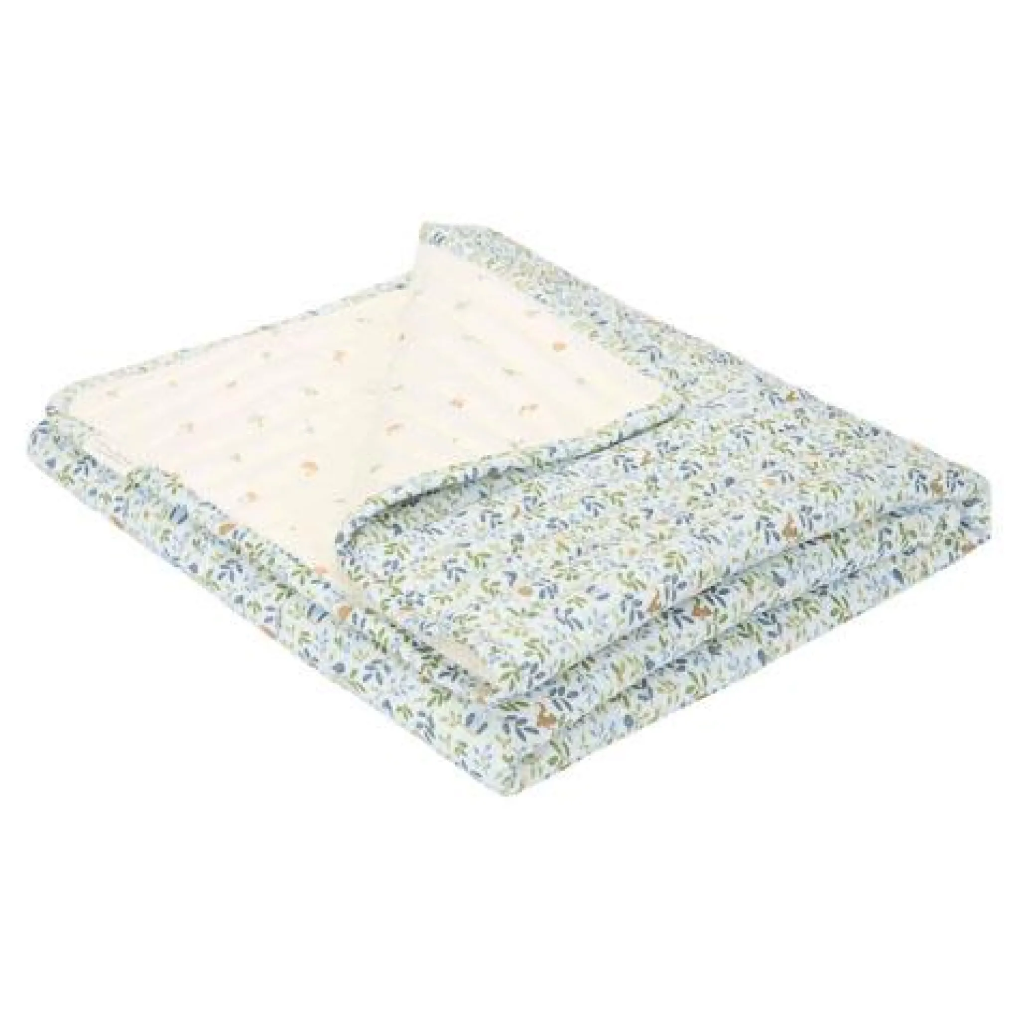Little Dutch Cradle blanket - Blue - Forest Friends - Forest Adventure Hot