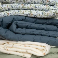 Little Dutch Cradle blanket - Blue - Forest Friends - Forest Adventure Hot