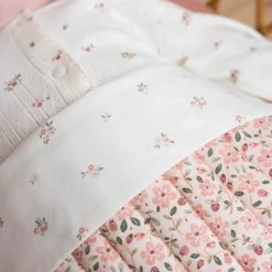 Little Dutch Cradle blanket - Pink - Fairy Garden - Fairy Floral