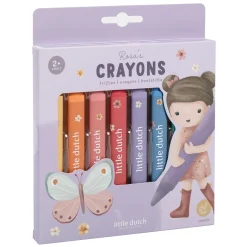 Little Dutch Crayons - Multicolored - Essentials - Rosa Hot